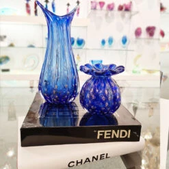 Fashion 60s Swallow Vase - Blu Venetian Glass Murano OMG® -Life Store fashion blue vase murano glass omg collection4