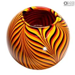Tigre Bowl - Blown Vase - Original Murano Glass -Life Store fenicio murano glass vase 4
