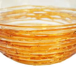Filante Amber - Bowl Vase - Original Murano Glass OMG -Life Store filante amber bowl original murano glass omg4