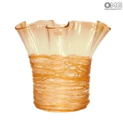 Filante Amber - Napkins Vase - Original Murano Glass