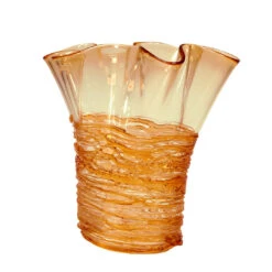 Filante Amber - Napkins Vase - Original Murano Glass -Life Store filante napkins vase amber original murano glass 3