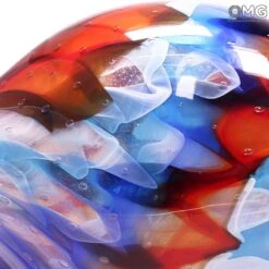 Blue Fish With Texture - Sculpture Murano Glass -Life Store fish texture murano glass 1