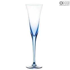 Drinking Glass Blue - Flute Classic