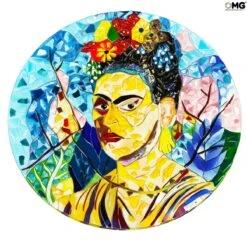 Frida Centerpiece - Frida Kahlo Tribute - Original Murano Glass Omg