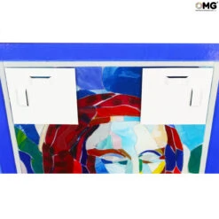 Gioconda - Exclusive Leonardo Da Vinci Tribute - Original - Murano - Glass - Omg 9 Gioconda - Exclusive Leonardo Da Vinci Tribute - Original - Murano - Glass - Omg -Life Store gioconda canvas big original murano glass omg italy venetian1