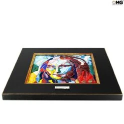 Gioconda Canvas Tribute - Original Murano Glass OMG 8 Gioconda Canvas Tribute - Original Murano Glass OMG -Life Store gioconda canvas vetrofusione paintonglass original murano glass omg2