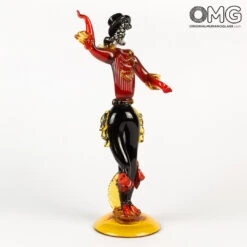 Flamenco Dencers Figurines - Red - Original Murano Glass Omg -Life Store gitan dencers red 11