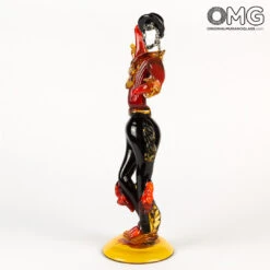 Flamenco Dencers Figurines - Red - Original Murano Glass Omg -Life Store gitan dencers red 14
