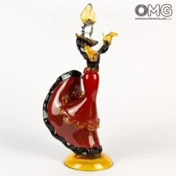 Flamenco Dencers Figurines - Red - Original Murano Glass Omg -Life Store gitan dencers red 2