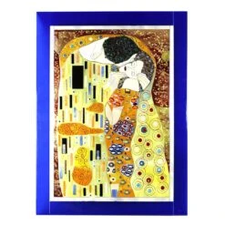 The Kiss - Klimt Canvas Tribute - Glass Paint