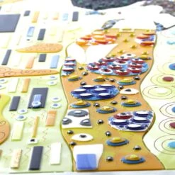 The Kiss - Klimt Canvas Tribute - Glass Paint -Life Store glass canvas the kiss klim original murano glass 3