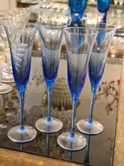 Life Store -Life Store glasses omg murano glass flute blue