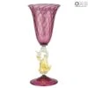 Venetian Goblet Swan Stem - Purple - Murano Glass -Life Store goblet marine light purple murano glass
