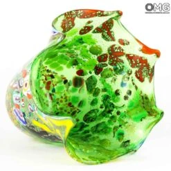 Vento - Green - Original Murano Glass OMG -Life Store green vase leaf murano glass 3
