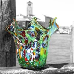 Vento - Green - Original Murano Glass OMG -Life Store green vento vase original murano glass bw 2