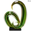 Green Waves - Sculpture - Original Murano Glass OMG -Life Store green wave murano glass 1