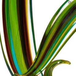 Green Waves - Sculpture - Original Murano Glass OMG -Life Store green wave murano glass 3