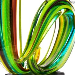 Green Waves - Sculpture - Original Murano Glass OMG -Life Store green wave murano glass 8
