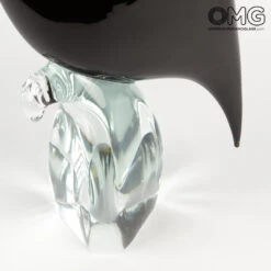 Black Heron Male - Glass Sculpture - Original Murano Glass OMG -Life Store heron black high original murano glass 6