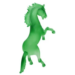 Rampant Horse - Frosted Glass Green - Original Murano Glass OMG -Life Store horse green original murano glass omg2