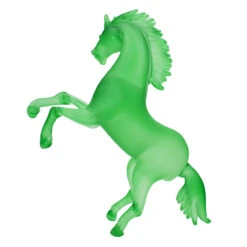 Rampant Horse - Frosted Glass Green - Original Murano Glass OMG -Life Store horse green original murano glass omg3