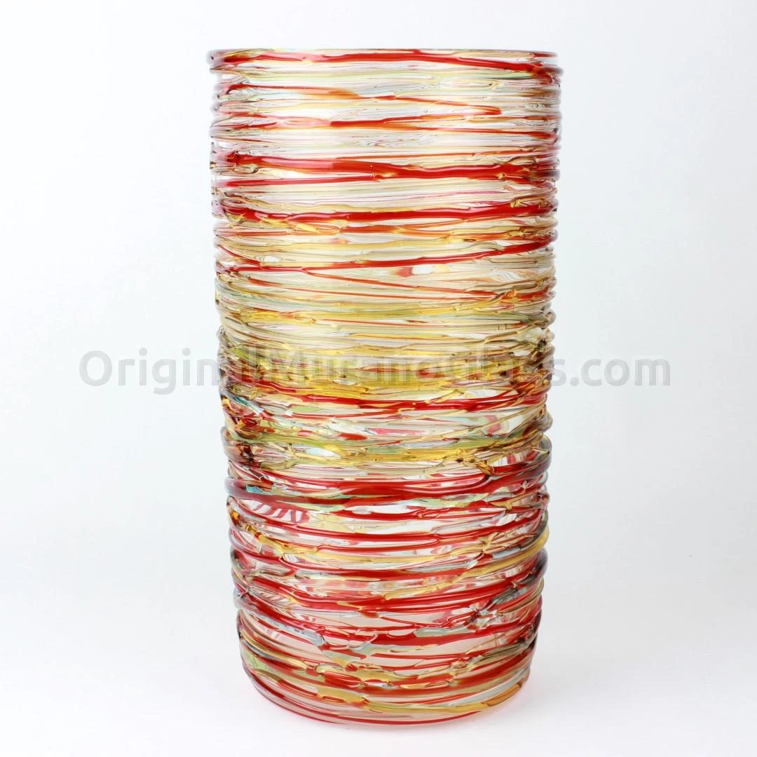 Bacchus Cylinder Vase - Murano Glass Artist 4 Bacchus Cylinder Vase - Murano Glass Artist - Image 2
