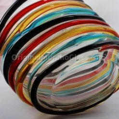 Califfone Strip Multicolor - Glass Vase - Original Murano Glass OMG -Life Store img 4172