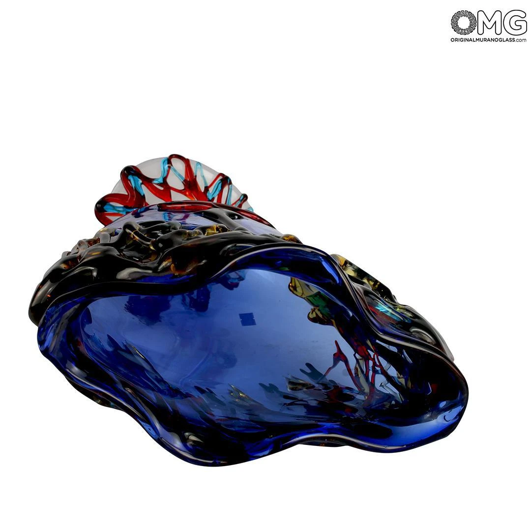 Musana Vase Blue - Tribute To Picasso - Original Murano Glass OMG 6 Musana Vase Blue - Tribute To Picasso - Original Murano Glass OMG - Image 4