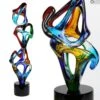 Multicolor Infinite - Abstract - Murano Glass Sculpture -Life Store infinite sculpture original murano glass omg high