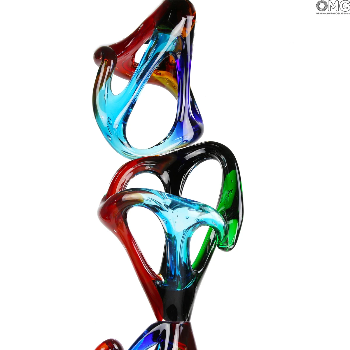 Multicolor Infinite - Abstract - Murano Glass Sculpture 6 Multicolor Infinite - Abstract - Murano Glass Sculpture - Image 4