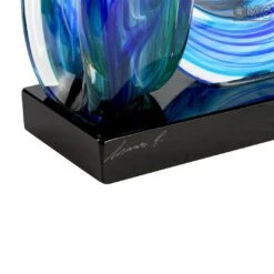 Wave Of The Blue Sea - Sculpture - Original Murano Glass OMG -Life Store intrigo original murano glass 5