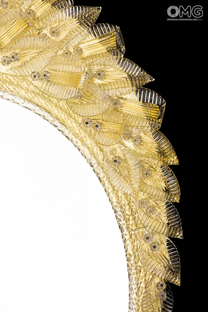 Boschi Gold - Wall Venetian Mirror - Murano Glass 4 Boschi Gold - Wall Venetian Mirror - Murano Glass - Image 2