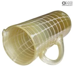 Pitcher Polychrome - Ivory - Original Murano Glass OMG -Life Store ivory murano glass pitcher 4