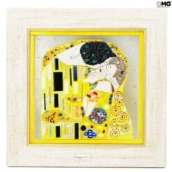 The Kiss - Klimt Tribute - Original - Murano - Glass - Omg