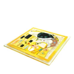 The Kiss - Canvas - Glass Paint -Life Store klimt kiss canva original murano glass omg3