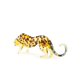 Cheetah Figurine - Original Murano Glass OMG -Life Store leopard lampwork original murano glass omg1