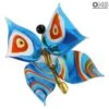Blue Butterfly - Animals - Original Murano Glass OMG -Life Store light blue butterfly murano glass 1