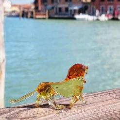 Lion Figurine - Original Murano Glass OMG -Life Store lion lampwork original murano glass omg3