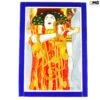 Igea - Klimt Canvas Tribute - Original Murano Glass OMG -Life Store medicina big canvas original murano glass omg italy venetian