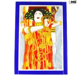 Igea - Klimt Canvas Tribute - Original Murano Glass OMG