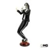 Michael Jackson MJ Singing Murano Glass Sculpture -Life Store michael jackson murano glass omg black