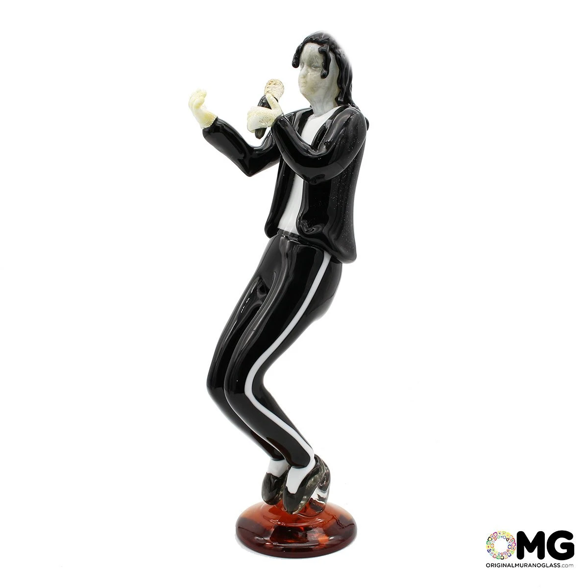 Michael Jackson MJ Singing Murano Glass Sculpture 3 Michael Jackson MJ Singing Murano Glass Sculpture