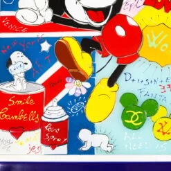 Mickey Mouse - Pop Art - Exclusive Tribute - Original Murano Glass OMG -Life Store mikymouse glass mosaic original murano glass omg2