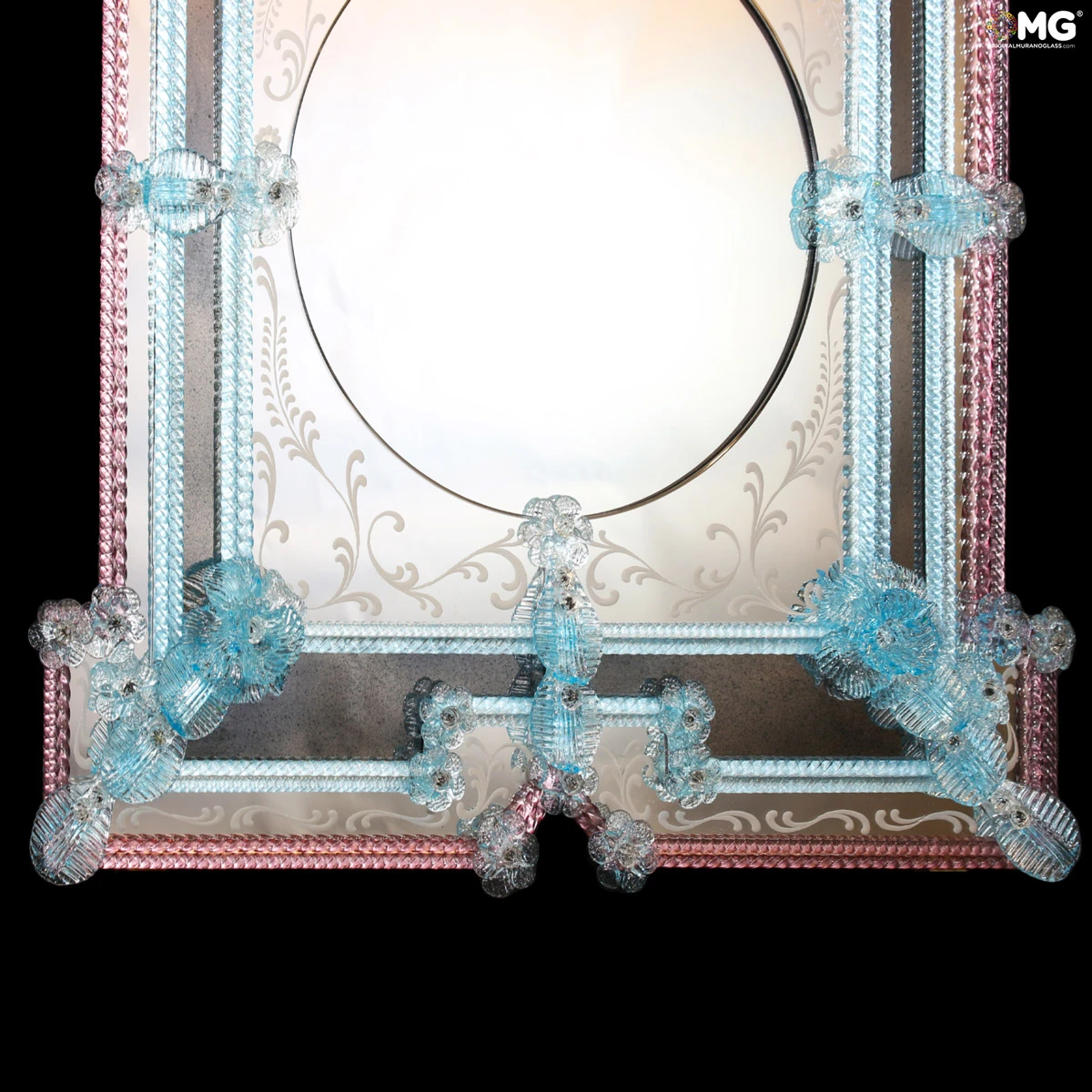 Flowery - Venetian Mirror- Original - Murano - Glass - Omg - Image 5