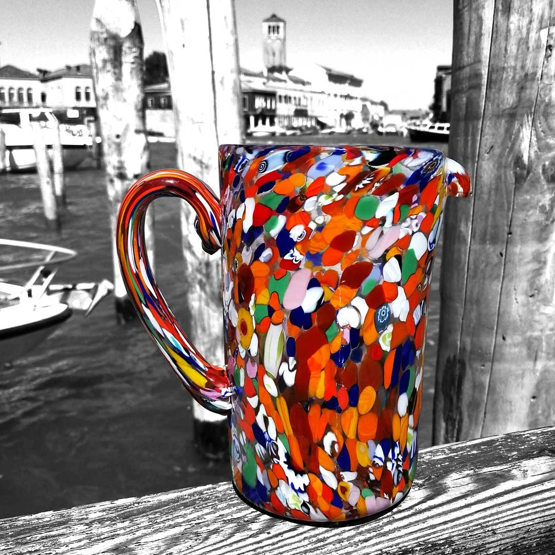 Pitcher Polychrome - Stains - Original Murano Glass OMG 5 Pitcher Polychrome - Stains - Original Murano Glass OMG - Image 3