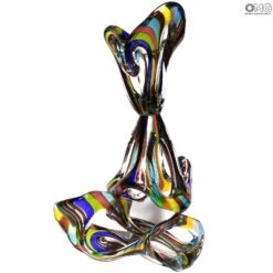 Multicolor Slimer - Abstract - Murano Glass Sculpture -Life Store multicolor slimer murano glass 3