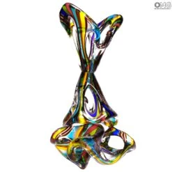 Multicolor Slimer - Abstract - Murano Glass Sculpture -Life Store multicolor slimer murano glass 6