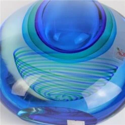 Vase Mago Blue Sommerso Murano Glass -Life Store murano glass sommerso vetro 1970