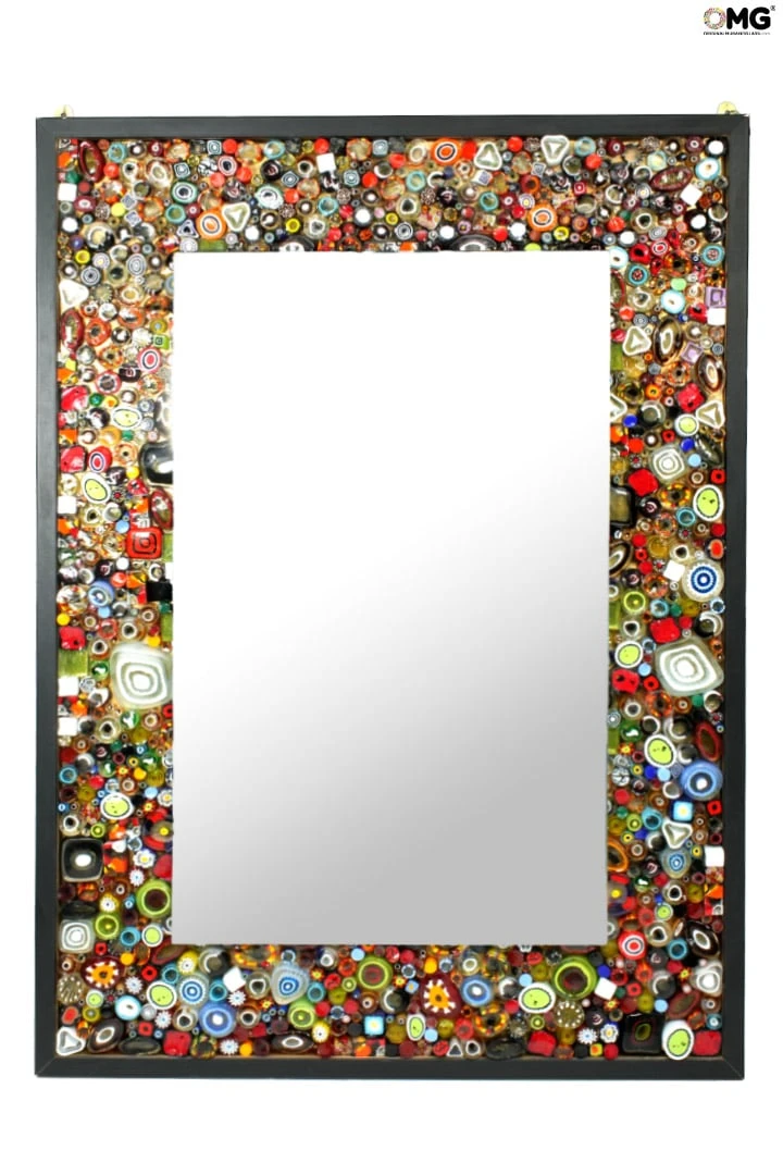 Murrine Mosaic - Wall Venetian Mirror - Murano Glass