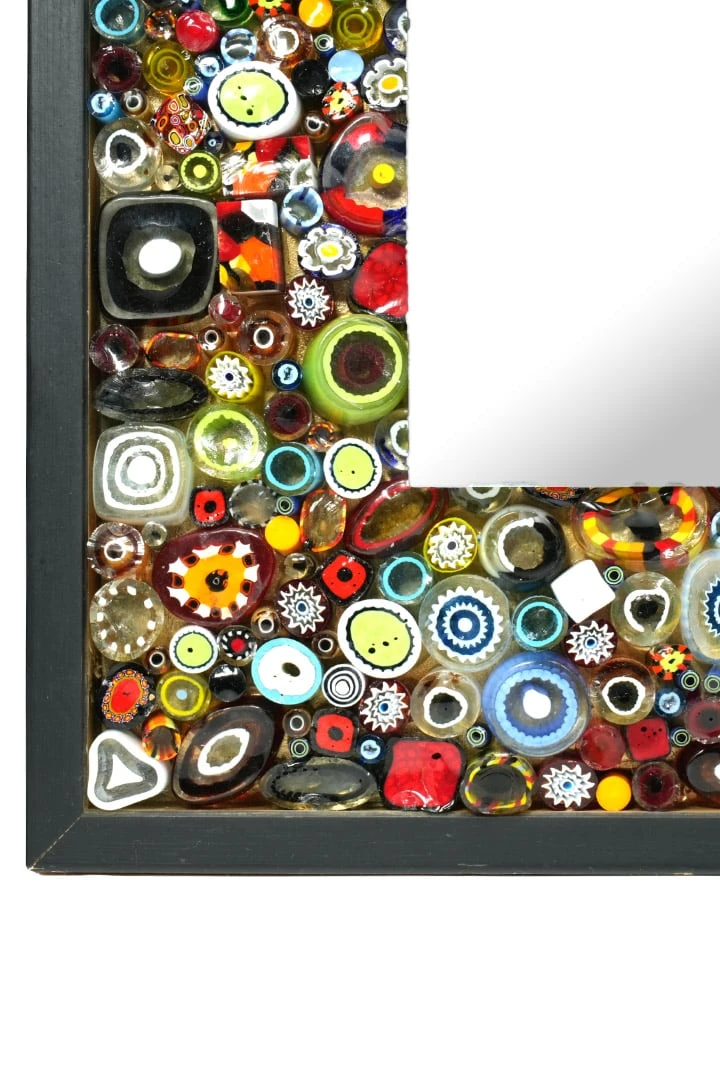 Murrine Mosaic - Wall Venetian Mirror - Murano Glass - Image 3